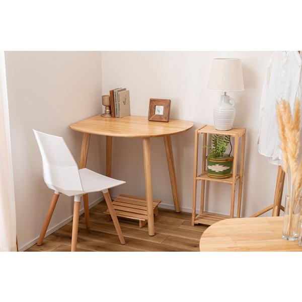 ダイニングテーブル HOW-001NA テーブル センターテーブル コンパクト 壁寄せ 壁付け 省スペース 角丸 シンプル 北欧 木製 | 東谷 | 07