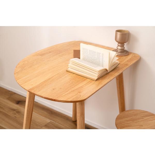 ダイニングテーブル HOW-001NA テーブル センターテーブル コンパクト 壁寄せ 壁付け 省スペース 角丸 シンプル 北欧 木製 | 東谷 | 10