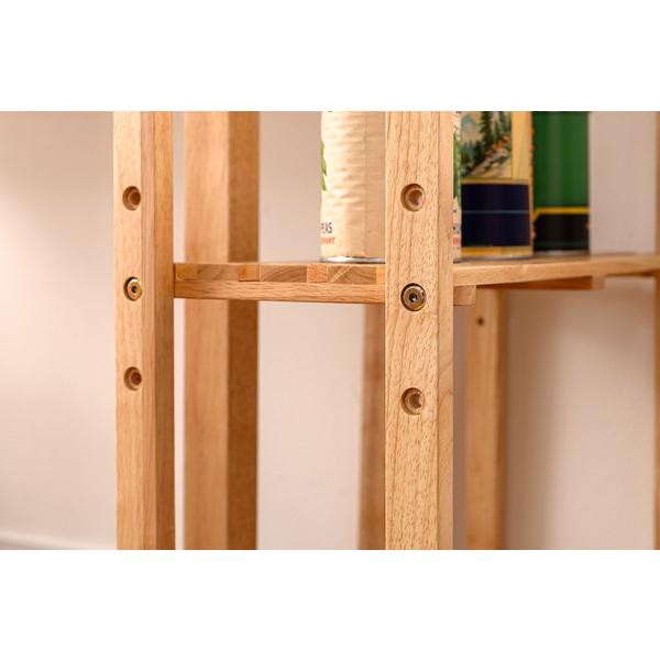 ワイドシェルフ HOW-006NA ワイド 棚 収納 棚板可動 高さ調節 天然木 シンプル おしゃれ 北欧 韓国インテリア ナチュラル | 東谷 | 10