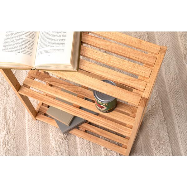 ワイドシェルフ HOW-006NA ワイド 棚 収納 棚板可動 高さ調節 天然木 シンプル おしゃれ 北欧 韓国インテリア ナチュラル | 東谷 | 07