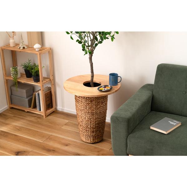 プランターテーブル HOW-014NA サイドテーブル テーブル 木製 天然木 北欧 おしゃれ 円 丸 ラウンド |  | 10