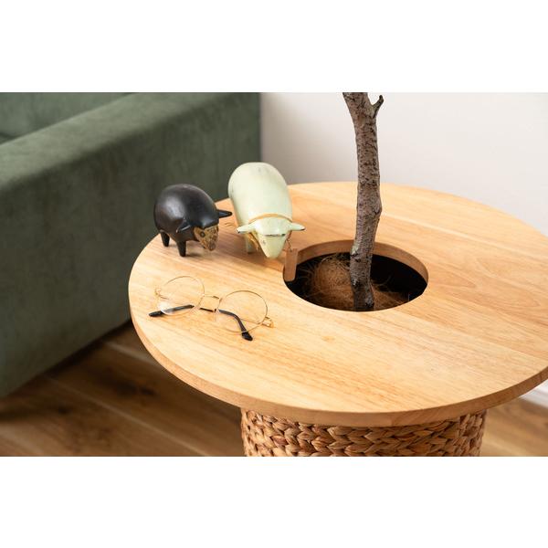 プランターテーブル HOW-014NA サイドテーブル テーブル 木製 天然木 北欧 おしゃれ 円 丸 ラウンド |  | 11
