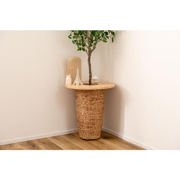 プランターテーブル HOW-014NA サイドテーブル テーブル 木製 天然木 北欧 おしゃれ 円 丸 ラウンド |  | 08