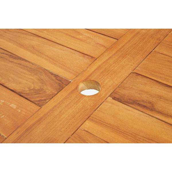 ダイニングテーブル JTI-333 天然木 木製 ガーデニング バルコニー 庭 アウトドア テラス パラソル | 東谷 | 01