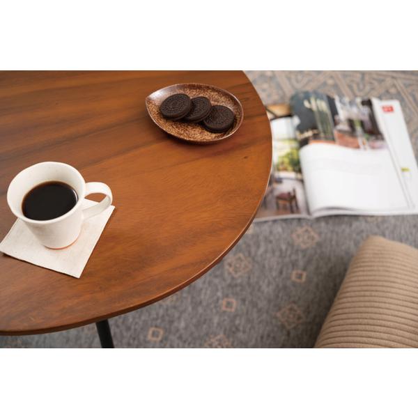 ラウンドテーブル JW-115 テーブル センターテーブル ソファテーブル リビング コンパクト 机 丸形 スチール脚 ラウンド | 東谷 | 15