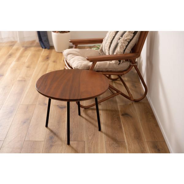 ラウンドテーブル JW-115 テーブル センターテーブル ソファテーブル リビング コンパクト 机 丸形 スチール脚 ラウンド | 東谷 | 05