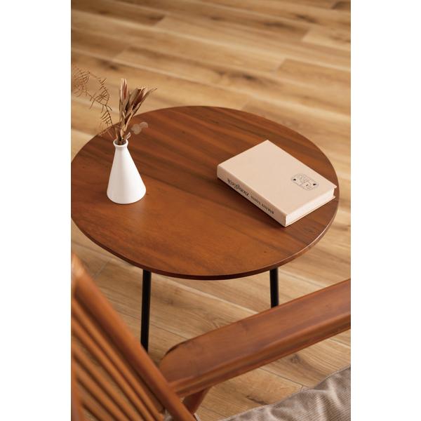 ラウンドテーブル JW-115 テーブル センターテーブル ソファテーブル リビング コンパクト 机 丸形 スチール脚 ラウンド | 東谷 | 07