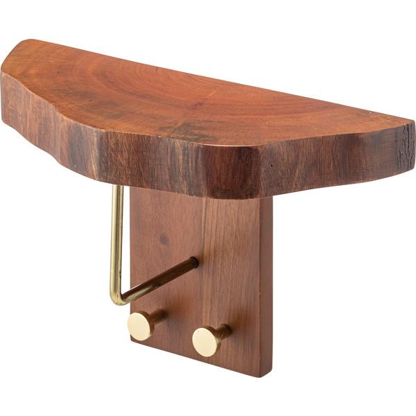 タオルハンガー JW-223BR シェルフ 壁掛け 収納 収納棚 木製 天然木 ブラウン マホガニー材 マホガニー 木 おしゃれ シンプル ナチュラル 棚 ウォールシェルフ | 東谷 | 01