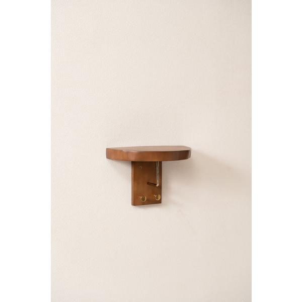 タオルハンガー JW-223BR シェルフ 壁掛け 収納 収納棚 木製 天然木 ブラウン マホガニー材 マホガニー 木 おしゃれ シンプル ナチュラル 棚 ウォールシェルフ | 東谷 | 04