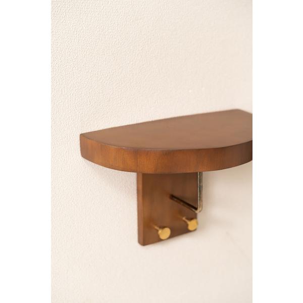 タオルハンガー JW-223BR シェルフ 壁掛け 収納 収納棚 木製 天然木 ブラウン マホガニー材 マホガニー 木 おしゃれ シンプル ナチュラル 棚 ウォールシェルフ | 東谷 | 05