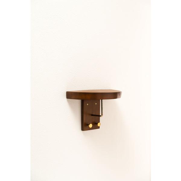 タオルハンガー JW-223BR シェルフ 壁掛け 収納 収納棚 木製 天然木 ブラウン マホガニー材 マホガニー 木 おしゃれ シンプル ナチュラル 棚 ウォールシェルフ | 東谷 | 06