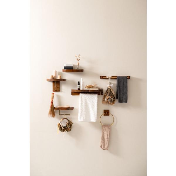 タオルハンガー JW-226BR  タオル掛け タオルホルダー 壁掛け 収納 収納棚 木製 天然木 ブラウン マホガニー材 マホガニー 木 おしゃれ シンプル ナチュラル |  | 11