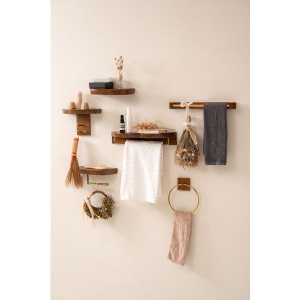 タオルハンガー JW-226BR  タオル掛け タオルホルダー 壁掛け 収納 収納棚 木製 天然木 ブラウン マホガニー材 マホガニー 木 おしゃれ シンプル ナチュラル |  | 13