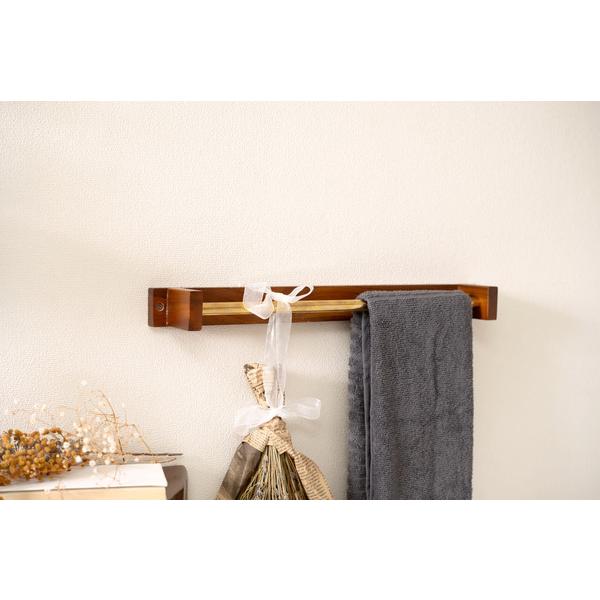 タオルハンガー JW-226BR  タオル掛け タオルホルダー 壁掛け 収納 収納棚 木製 天然木 ブラウン マホガニー材 マホガニー 木 おしゃれ シンプル ナチュラル |  | 10