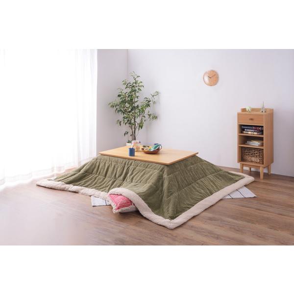 薄掛けコタツ布団 長方形 KK-142 薄掛け こたつ布団 こたつ掛け布団 単品 長方形 天板幅80x120cm以下用 こたつ対応 こたつ布団単品 Corduroy(コーデュロイ) | 東谷 | 08