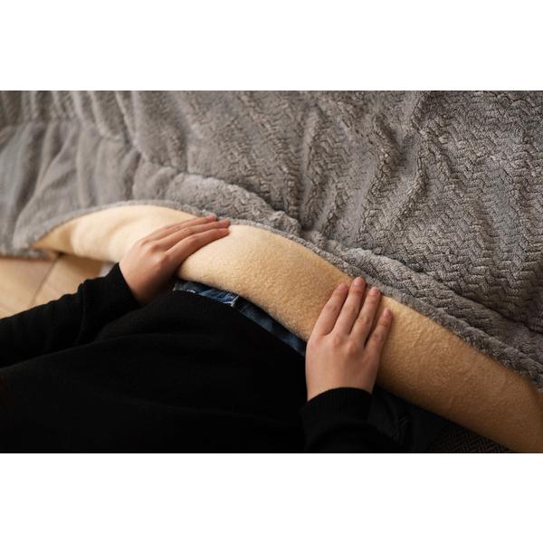 薄掛けコタツ布団 正方形 KK-163 こたつ 掛け布団 フリース生地 無地 シンプル  暖かい | 東谷 | 16