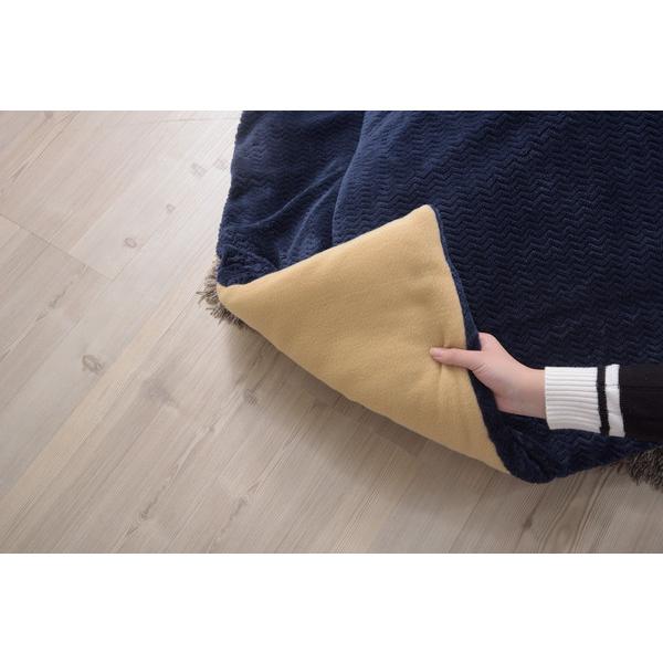 薄掛けコタツ布団 正方形 KK-163 こたつ 掛け布団 フリース生地 無地 シンプル  暖かい | 東谷 | 06