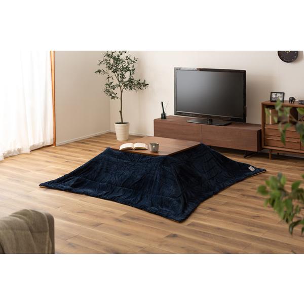 薄掛けコタツ布団 正方形 KK-163 こたつ 掛け布団 フリース生地 無地 シンプル  暖かい | 東谷 | 08