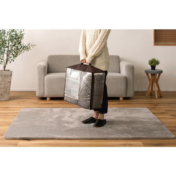 コタツ布団 正方形 薄掛け KK-237 こたつ掛け布団 おしゃれ 温かい 毛布 ボア 北欧 シンプル インテリア 幾何学柄 バンダナ柄 | 東谷 | 19