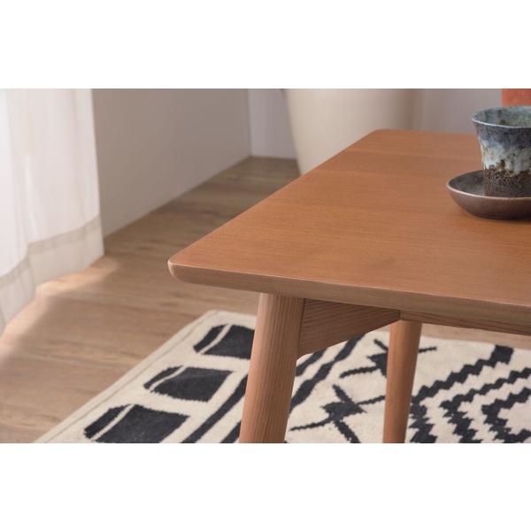 東谷　センターテーブル　KRM-100 東谷 センターテーブル 幅100cm 木製 天然木 丸脚 ローテーブル