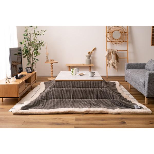 東谷 フラットヒーターコタツ KT-304NA 長方形 テーブル おしゃれ 北欧