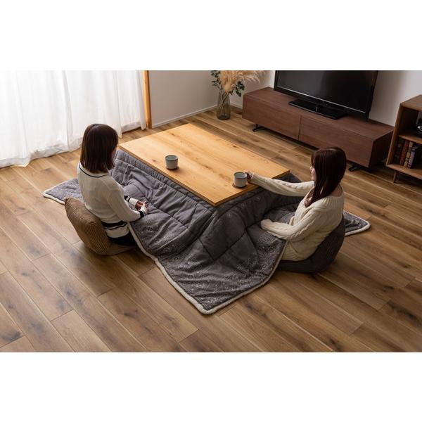 コタツテーブル KTJ-120NA ナチュラル こたつ おしゃれ オールシーズン 幅120cm 継脚式 高さ調節2段階 おこた センターテーブル リビング インテリア 家具_14
