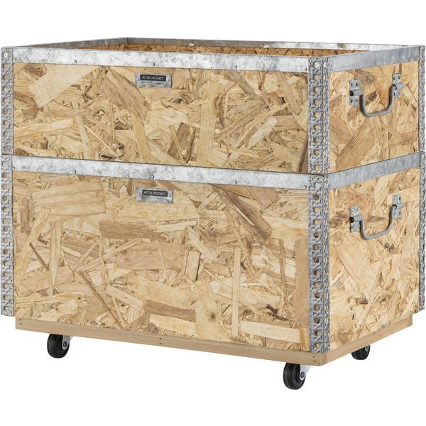 キャスター付 スタッキングボックス L LFS-172 収納ボックス リビング ダイニング ガレージ 子供部屋 整頓 車輪付 | 東谷 | 03