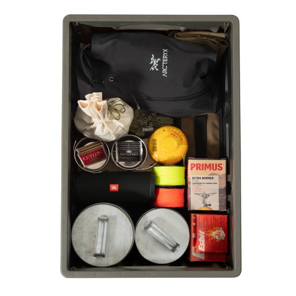 フォルダブル クレート LFS-39 収納ボックス 収納BOX 収納ケース 角型 収納箱 フタ付き インテリア 蓄光 小物入れ 折り畳み 防災グッズ収納 | 東谷 | 15