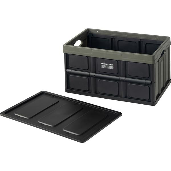 フォルダブル クレート LFS-39 収納ボックス 収納BOX 収納ケース 角型 収納箱 フタ付き インテリア 蓄光 小物入れ 折り畳み 防災グッズ収納 | 東谷 | 09