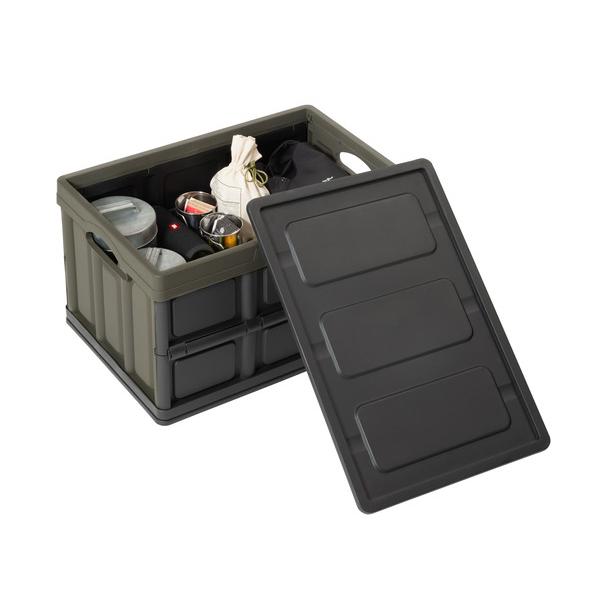フォルダブル クレート LFS-39 収納ボックス 収納BOX 収納ケース 角型 収納箱 フタ付き インテリア 蓄光 小物入れ 折り畳み 防災グッズ収納 | 東谷 | 12