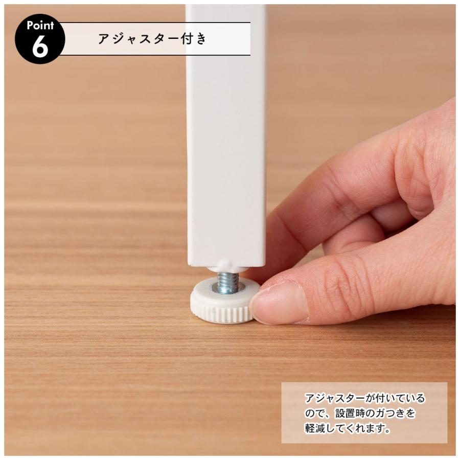 石目調フォールディングレンジラック LFS-53 キッチン収納 レンジ台 2段 折りたたみ キッチンラック シェルフ 棚 オープンラック レンジラック オーブンラック | 東谷 | 12