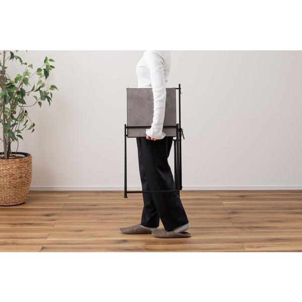 石目調フォールディングレンジラック LFS-53 キッチン収納 レンジ台 2段 折りたたみ キッチンラック シェルフ 棚 オープンラック レンジラック オーブンラック | 東谷 | 20