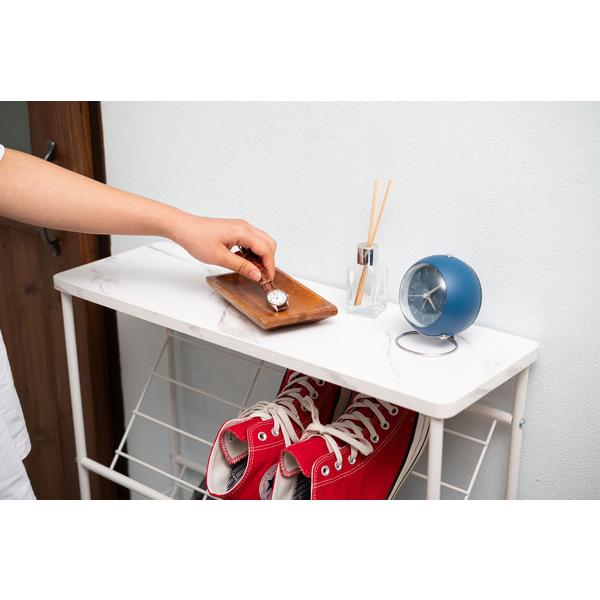 石目調シューズラック LFS-55 3段 幅60cm 靴箱 棚 ディスプレイラック オープンラック オープンシェルフ マガジンラック スチールラック | 東谷 | 19