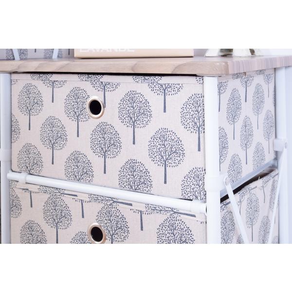 簡単組立チェスト4D LFS-654 チェスト 収納 収納棚 タンス ４段 衣類収納 | 東谷 | 05