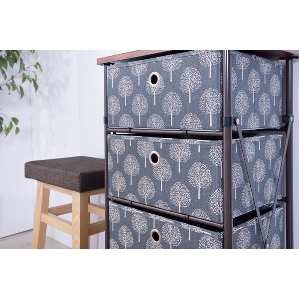 簡単組立チェスト4D LFS-654 チェスト 収納 収納棚 タンス ４段 衣類収納 | 東谷 | 07