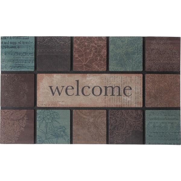 ドアマット LFS-753F ガーデンマット 玄関マット エントランス ウエルカムマット 屋外 屋内 | 東谷 | 01