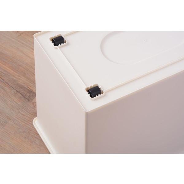 スタッキングペール 45L　LFS-761 ゴミ箱 45L ダストボックス 屋外 屋内 スタッキング ごみ箱 分別ゴミ箱 キッチン フラップロック スタッキングペール マット | 東谷 | 11