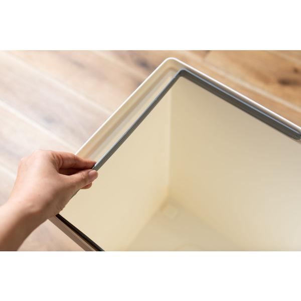 スタッキングペール 45L　LFS-761 ゴミ箱 45L ダストボックス 屋外 屋内 スタッキング ごみ箱 分別ゴミ箱 キッチン フラップロック スタッキングペール マット | 東谷 | 16