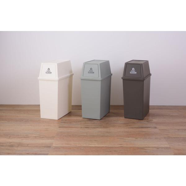 スタッキングペール 45L　LFS-761 ゴミ箱 45L ダストボックス 屋外 屋内 スタッキング ごみ箱 分別ゴミ箱 キッチン フラップロック スタッキングペール マット | 東谷 | 05