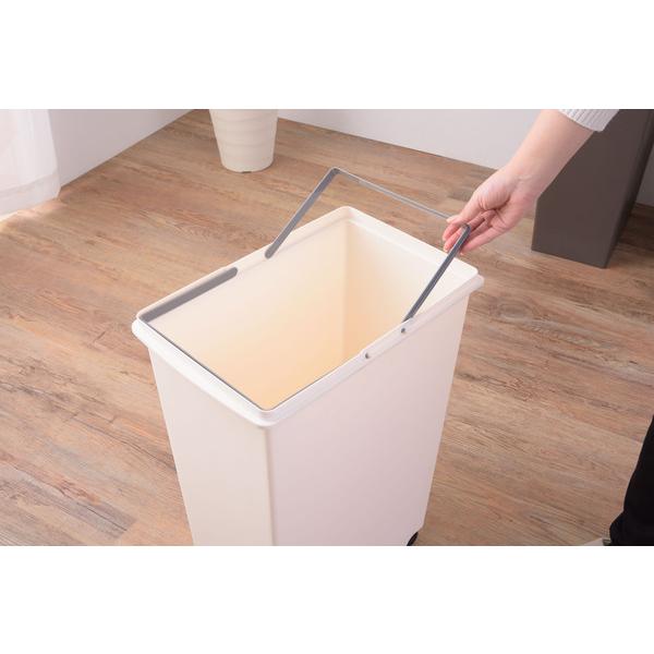 スライドペール 45L　LFS-763 ゴミ箱 ダストボックス 屋外 屋内 キャスター付き ポリプロピレン ごみ箱 分別ゴミ箱 キッチン スライドロック式 スライドペール | 東谷 | 12