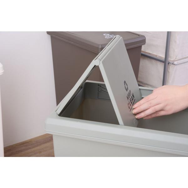 スライドペール 45L　LFS-763 ゴミ箱 ダストボックス 屋外 屋内 キャスター付き ポリプロピレン ごみ箱 分別ゴミ箱 キッチン スライドロック式 スライドペール | 東谷 | 14