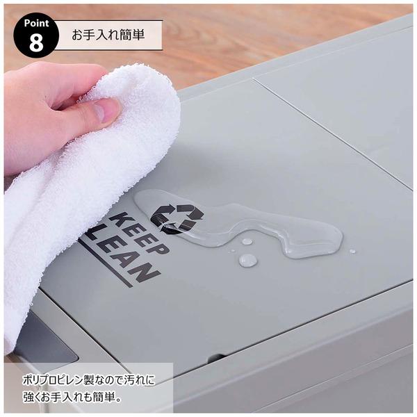 スライドペダルペール 45L LFS-764 ゴミ箱 ダストボックス 屋外 屋内 キャスター付き ごみ箱 分別ゴミ箱 キッチン ペダル式 スライドペダルペール | 東谷 | 12