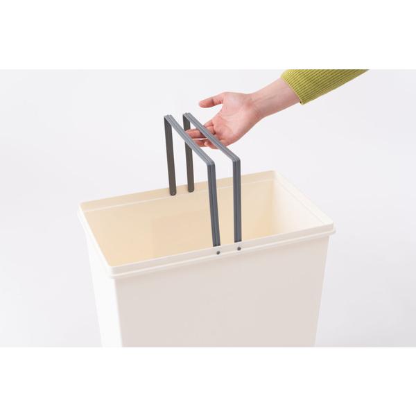 スタッキングペール45L ワイド LFS-768 ダストボックス ゴミ箱 トラッシュカン キッチン 分別 ゴミ 積み重ね可 | 東谷 | 19