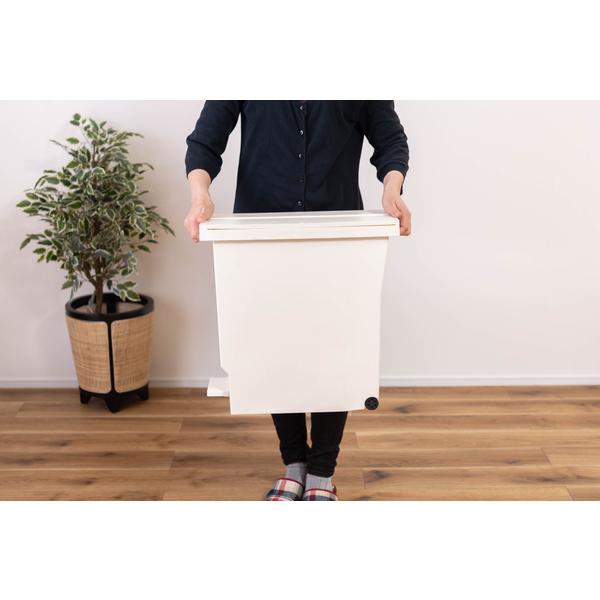 バタフライペダルペール 32L LFS-769 ゴミ箱 おしゃれ キッチン 32リットル 分別 フタ付き キャスター付き | 東谷 | 17