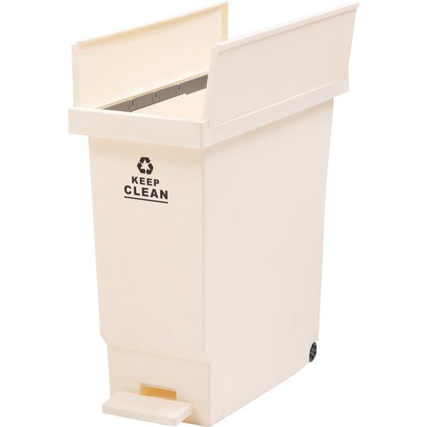 バタフライペダルペール 32L LFS-769 ゴミ箱 おしゃれ キッチン 32リットル 分別 フタ付き キャスター付き | 東谷 | 07