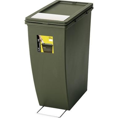 スリムコンテナ LFS-847 ダストボックス 20L ゴミ箱 ふた付き キッチン インテリア おしゃれ 北欧 新生活 スタッキング ベージュ グリーン ネイビー | 東谷 | 02