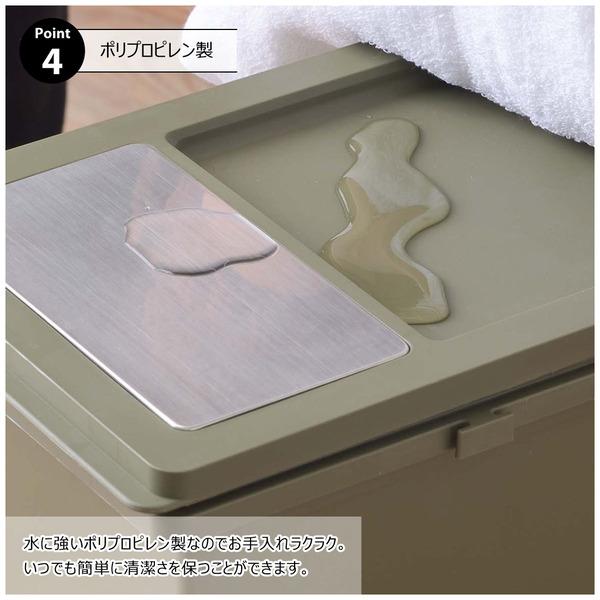 スリムコンテナ LFS-847 ダストボックス 20L ゴミ箱 ふた付き キッチン インテリア おしゃれ 北欧 新生活 スタッキング ベージュ グリーン ネイビー | 東谷 | 07