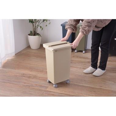 スライドコンテナ LFS-848 ダストボックス 20L ゴミ箱 ふた付き キッチン インテリア おしゃれ 北欧 新生活 ベージュ グリーン ネイビー | 東谷 | 14