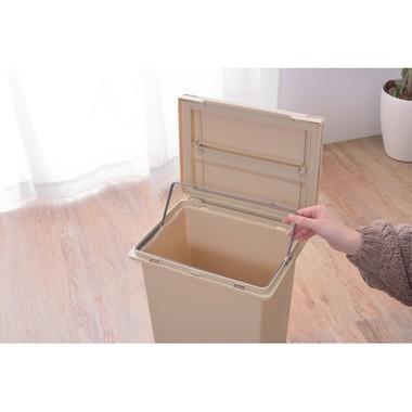 スライドコンテナ LFS-848 ダストボックス 20L ゴミ箱 ふた付き キッチン インテリア おしゃれ 北欧 新生活 ベージュ グリーン ネイビー | 東谷 | 17