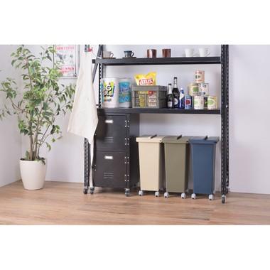 スライドコンテナ LFS-848 ダストボックス 20L ゴミ箱 ふた付き キッチン インテリア おしゃれ 北欧 新生活 ベージュ グリーン ネイビー | 東谷 | 10